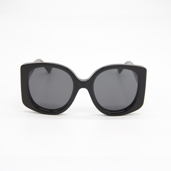 NEW GUCCI GG1257S 001 BLACK OVERSIZED SUNGLASSES GUCCI GG 1257S 001 - Picture 4 of 14
